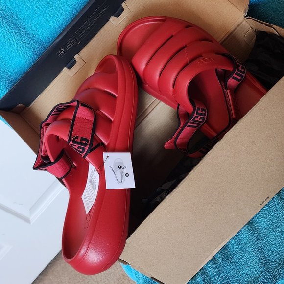 NEW IN BOX!! Men\'s Red UGG SPORT YEAH Sandals, Size 11 main image 10